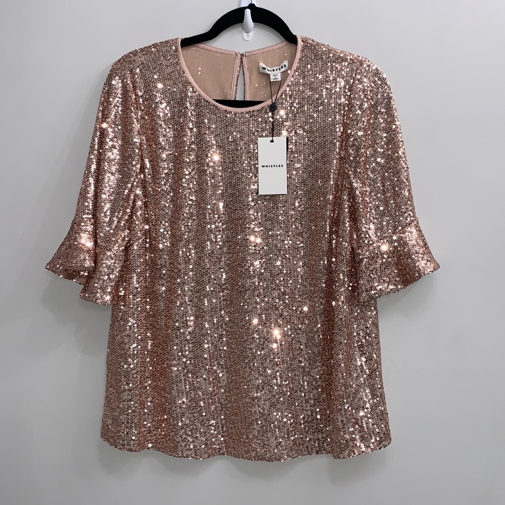 Nwt Whistles Sada Sequin Top — image 5 of 8
